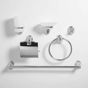 Kit Accesorios Para Baño 8 Piezas De Metal Acra