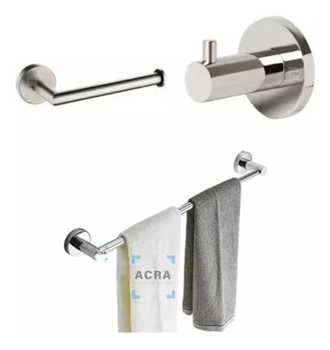 Kit De Accesorios Cromado Klipen Acra