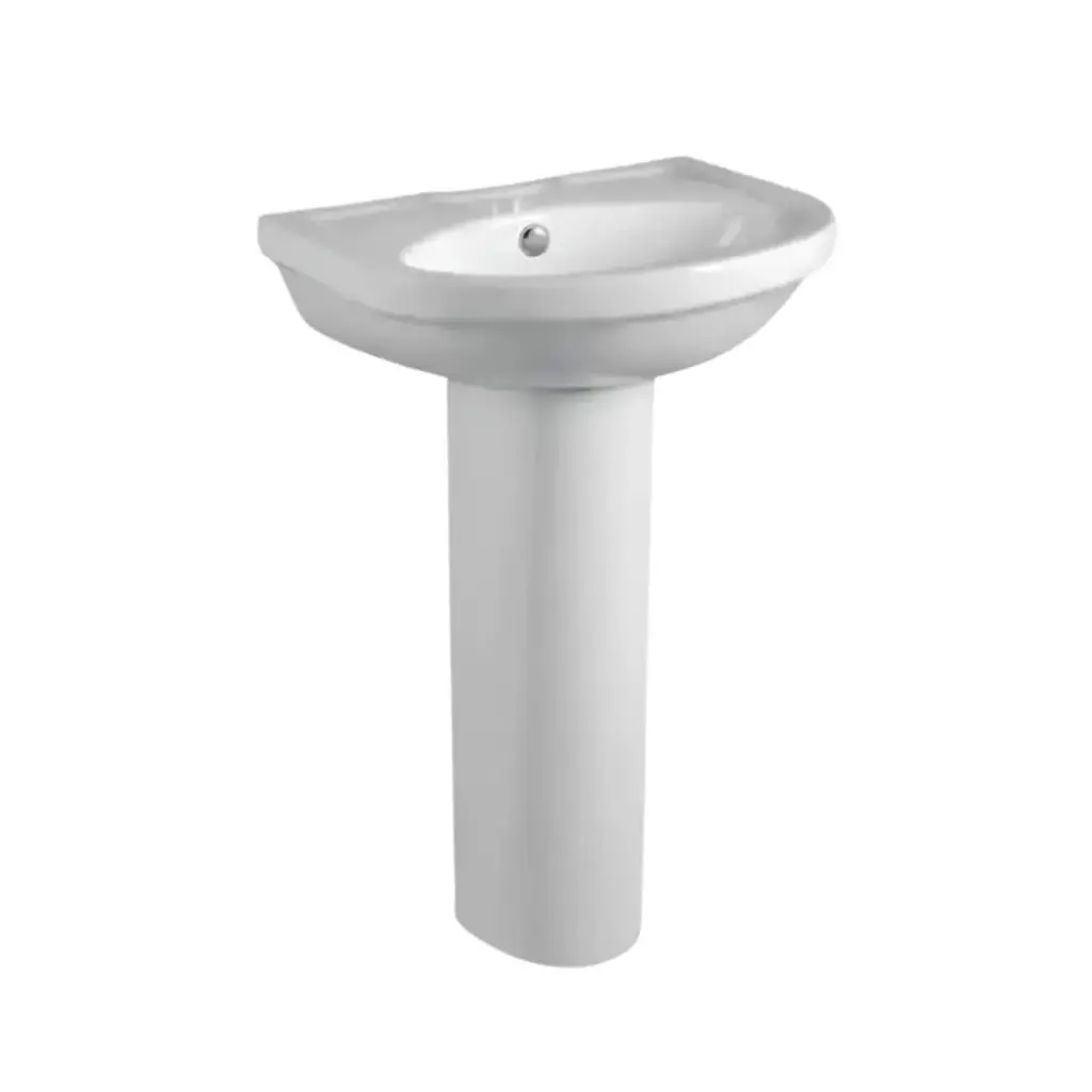 Lavatorio Pileta Zoe Aspen Baño Blanco Con Pedestal Acra