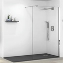 Mampara Baño Ducha Vidrio Fija Rectangular 190x85 Acra