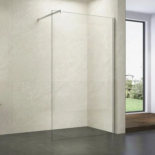 Mampara Baño Ducha Vidrio Fija Rectangular 190x90 Acra