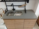 Mesada De Cocina En Cuarzo Silestone Gris Expo Acra
