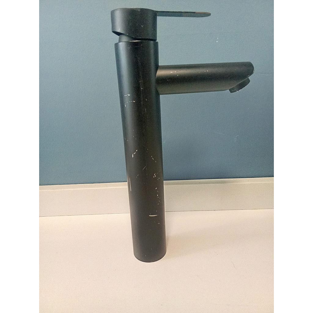 Mono/griferia/canilla Alta CON DETALLE Para Lavabo Baño Negro Mate