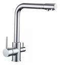 Monocomando De Cocina Cromado De Mesada Aqualia Acra