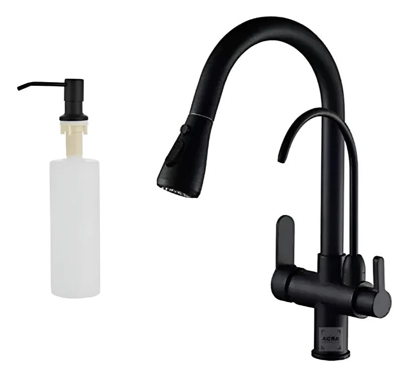 Monocomando Ext. Con Canilla Para Filtro + Dispensador Acra