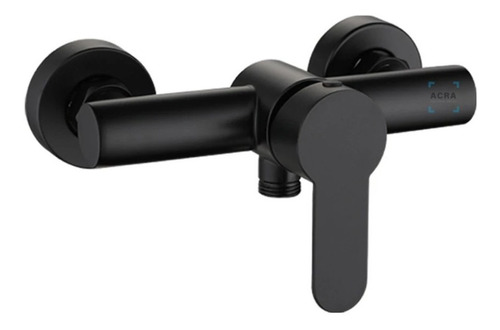 Monocomando Griferia Ducha Negro Rimontti S/ Flex Y Tel Acra
