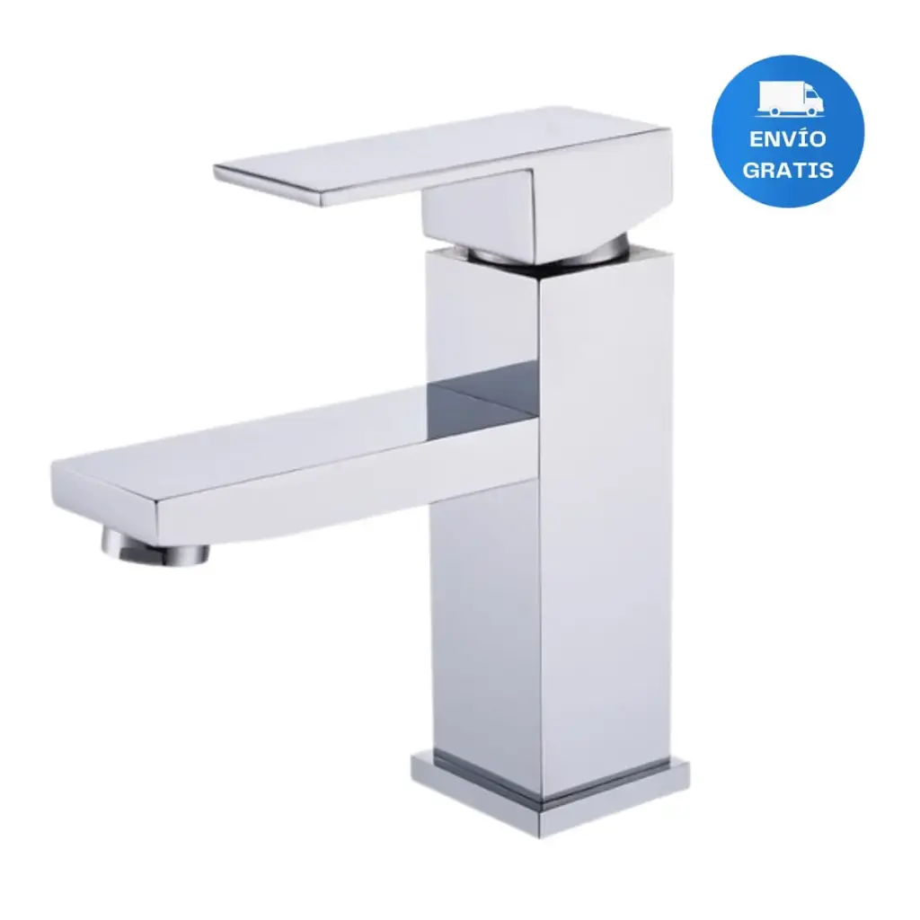 Monocomando Griferia Lavatorio Bacha Cromado 18cm Acra