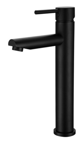 Monocomando Griferia Palito Alta Baño 30cm Negra Mate Acra