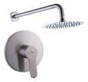Monocomando Klipen Satin Con Rociador Ducha Empotrar Acra