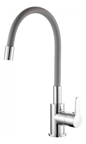 Monocomando Para Mesada Pico Gris Flexible Klipen Acra