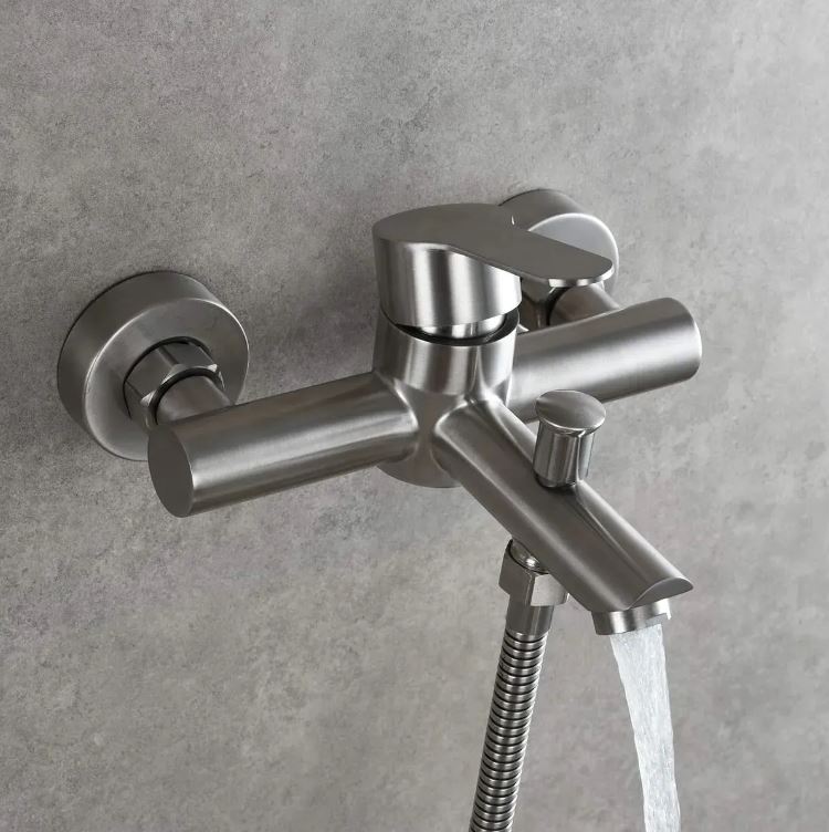 Monocomando/griferia De Ducha Satinado Opaco Acra