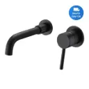 Monocomando/griferia/canilla De Empotrar Baño Negro Mat Acra