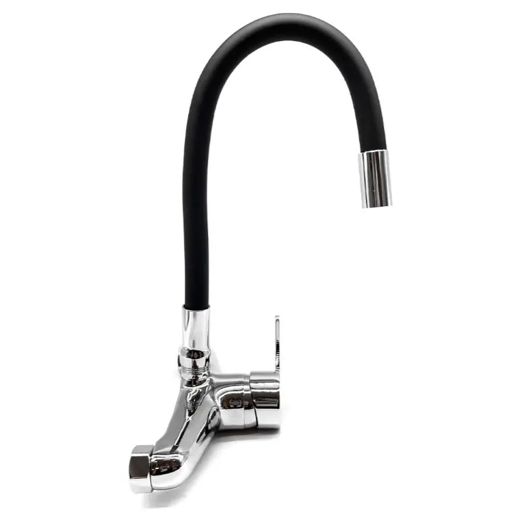 Monocomando/grifería Cocina Pared 20cm Pico Flexible Acra