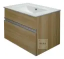 Mueble Aereo Mdf 18 En Colores Con Bacha Loza 61x46 Acra