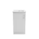 Mueble Armado Con Bacha De Loza 41x41 Piso C/ Tiradores Acra