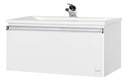 Mueble Baño Colgante Aéreo Mdf18 + Bacha/pileta Loza 80 Acra