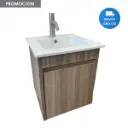 Mueble De Baño Aéreo Varios Colores Con Loza 42x42 Acra