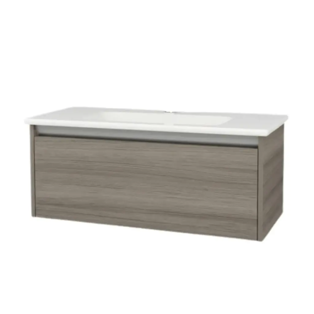 Mueble Mdf Aéreo Color + Bacha De Loza 80x46 De Regalo Acra