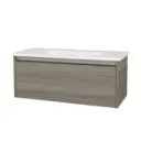 Mueble Mdf Aéreo Color + Bacha De Loza 80x46 De Regalo Acra