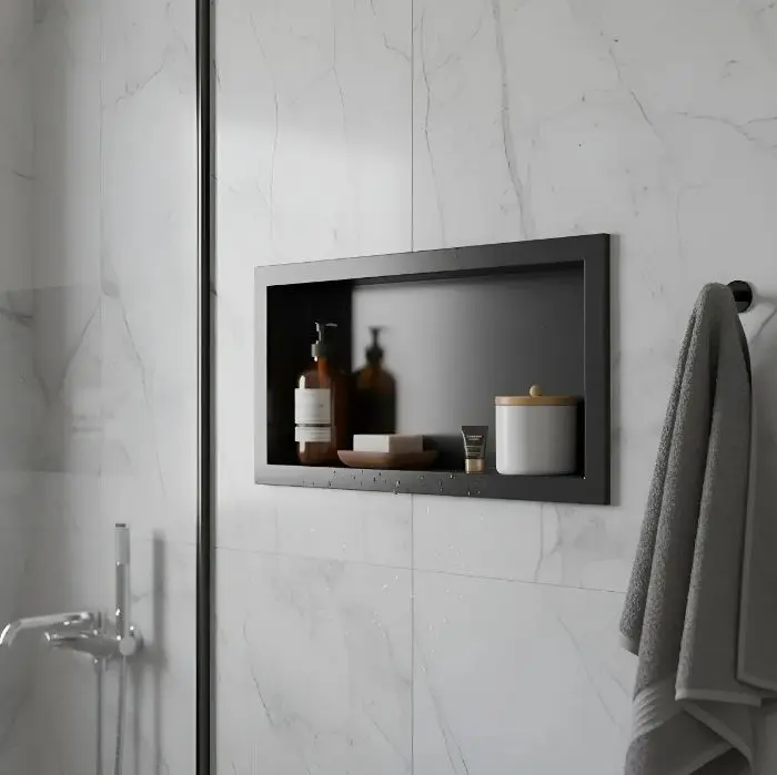 Organizador De Ducha Nicho Embutir Baño 63 X 33 Cm Acra