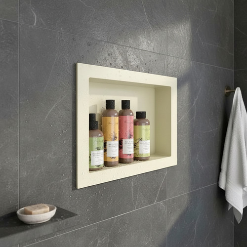 Organizador De Ducha Nicho Embutir Beige 42.5 X 32.5 Cm Acra