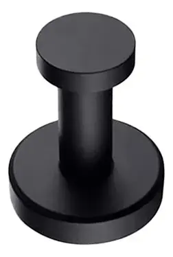 Perchero/toallero De Metal Negro Mate Para Baño Cocina Acra