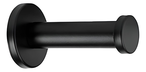 Perchero/toallero De Metal Negro Mate Para Baño Cocina Acra