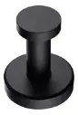 Perchero/toallero De Metal Negro Mate Para Baño Cocina Acra