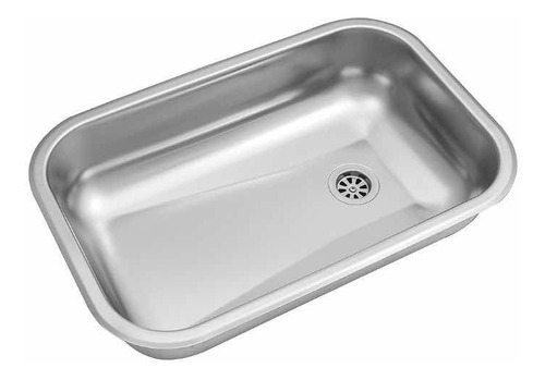 Pileta Acero Inox 52x32x13 + Valvula Original Johnson Acra