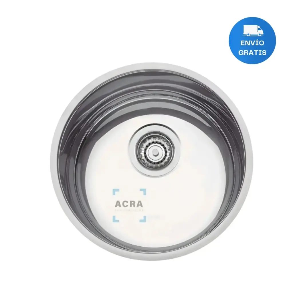Pileta Bacha Tramontina Redonda Embutir Cocina Acra