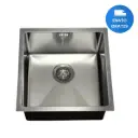 Pileta Cocina Cuadrada Sobreponer Acero 304 Profunda Acra