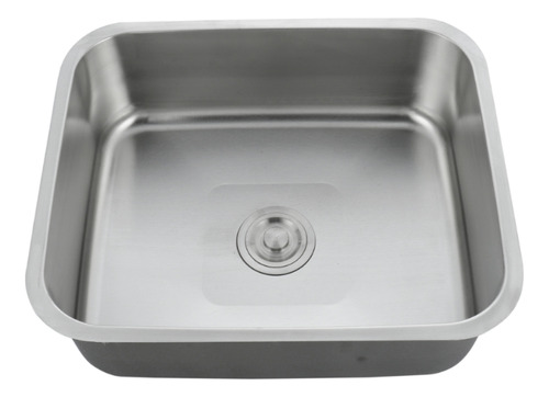 Pileta Cocina Simple Acero Inox Embutir, Válvula, Sifón Acra