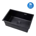 Pileta De Cocina Negra Mate Acero 304 Acra