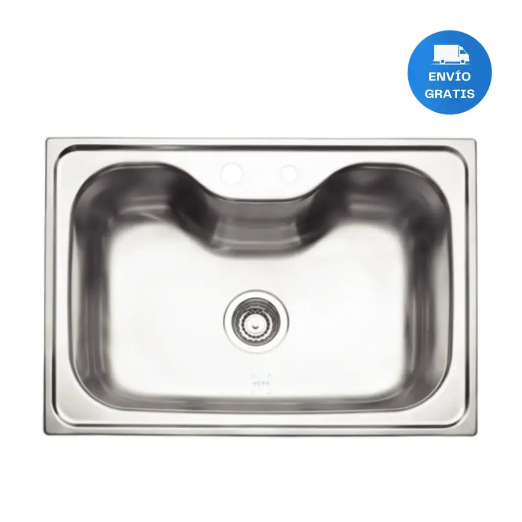 Pileta De Sobreponer Tramontina Morgana 68x48 + Válvula Acra