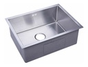 Pileta Simple 60x45 Acero Profunda Cuadrada Cocina Válvula 