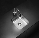 Pileta Simple Johnson 37x34x18 Embutir Acero Inox. 304