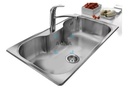 Pileta Simple Sobreponer Acero 304 Luxor 85x48x21 Acra