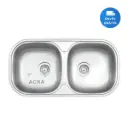 Pileta, Bacha De Cocina Doble Tramontina Sobreponer Acra