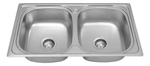 Piltra Doble De Cocina Cromo Vindex 81x46x20.5 Sob. Acra