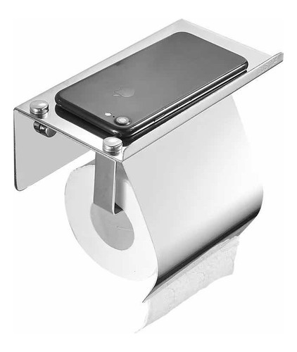 Portarrollo Cromado Con Base Soporte Apoyo Acra