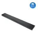 Rejilla Desagüe De Piso Lineal Lisa Negro 70 Cm Largo Selen