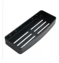 Repisa Estante Para Ducha Negro Mate De Aluminio 32 Cm Acra