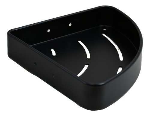 Repisa, Esquinero De Ducha Para Baño Color Negro Acra