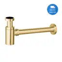Sifón De Pileta Dorado Gold Cilíndrico Universal Acra