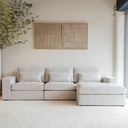 Sofá Modular Cinco Cuerpos Gris Selen