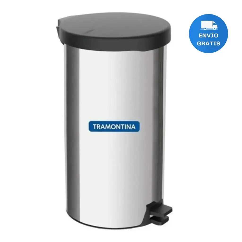 Tacho/papelera Contenedor Basura Inox Tramontina 12l Acra 