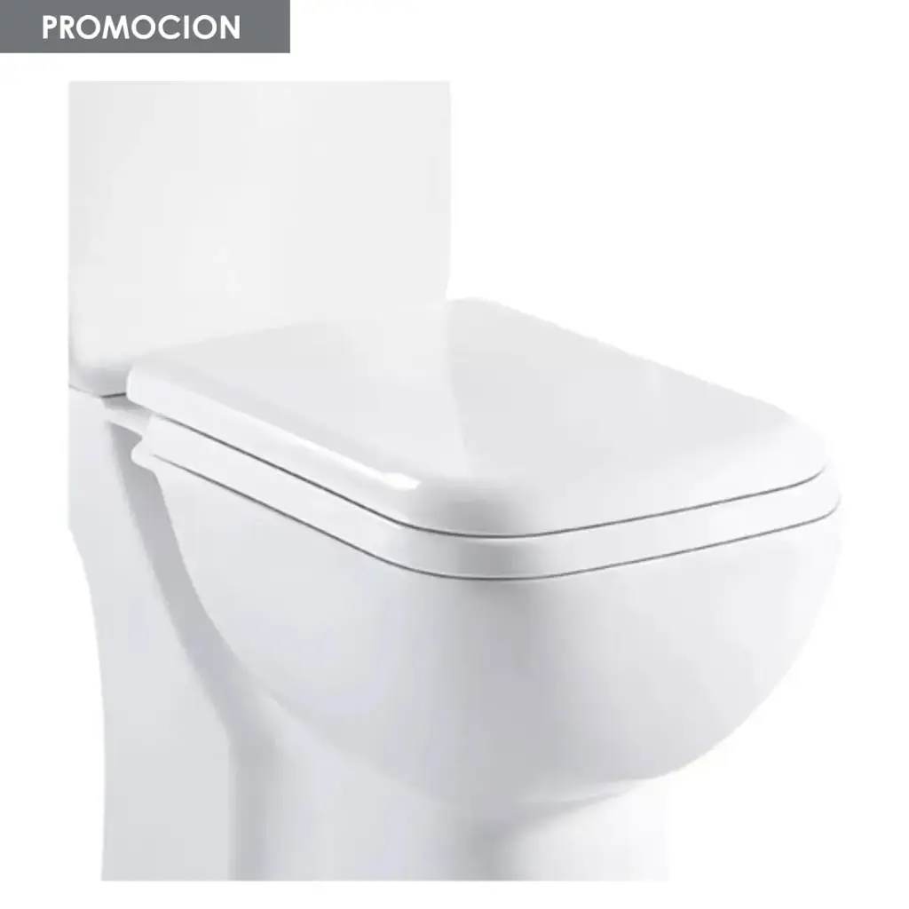 Tapa De Inodoro Water Recta Con Cierre Lento Acra