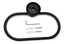 Toallero Aro Oval Negro Mate Acra
