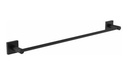 Toallero Repisa Negro Mate 60cm Sin Perforaciones Baño Acra 