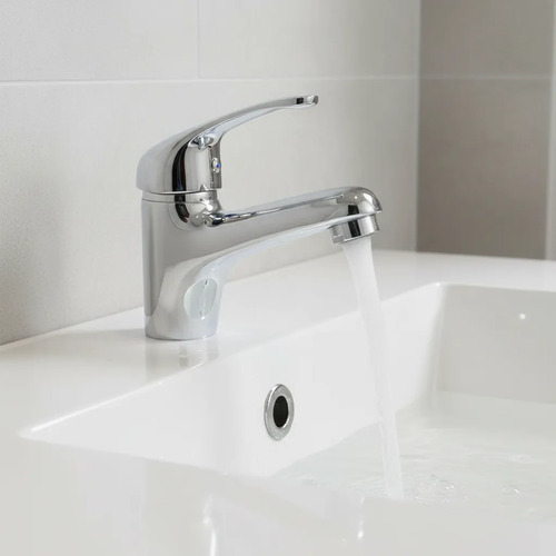 Griferia Canilla Lavatorio Monocomando Cromo Rimontti Acra
